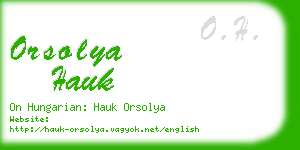 orsolya hauk business card